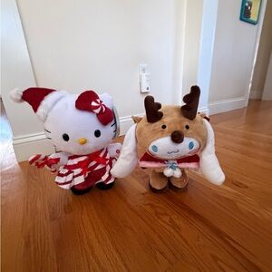 Sanrio Holiday Plush Set - Hello Kitty and Cinnamoroll